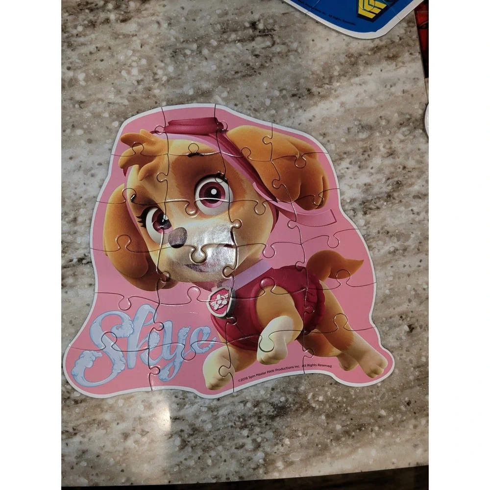 Nickelodeon Paw Patrol 5‎ Shaped Puzzles Chase Skye Rubble Marshall Rocky Zuma